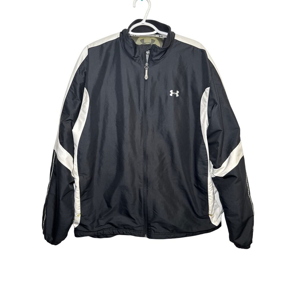 Under Armour fleece lined fall‎ jacket womens large outdoors hiking gorpcore